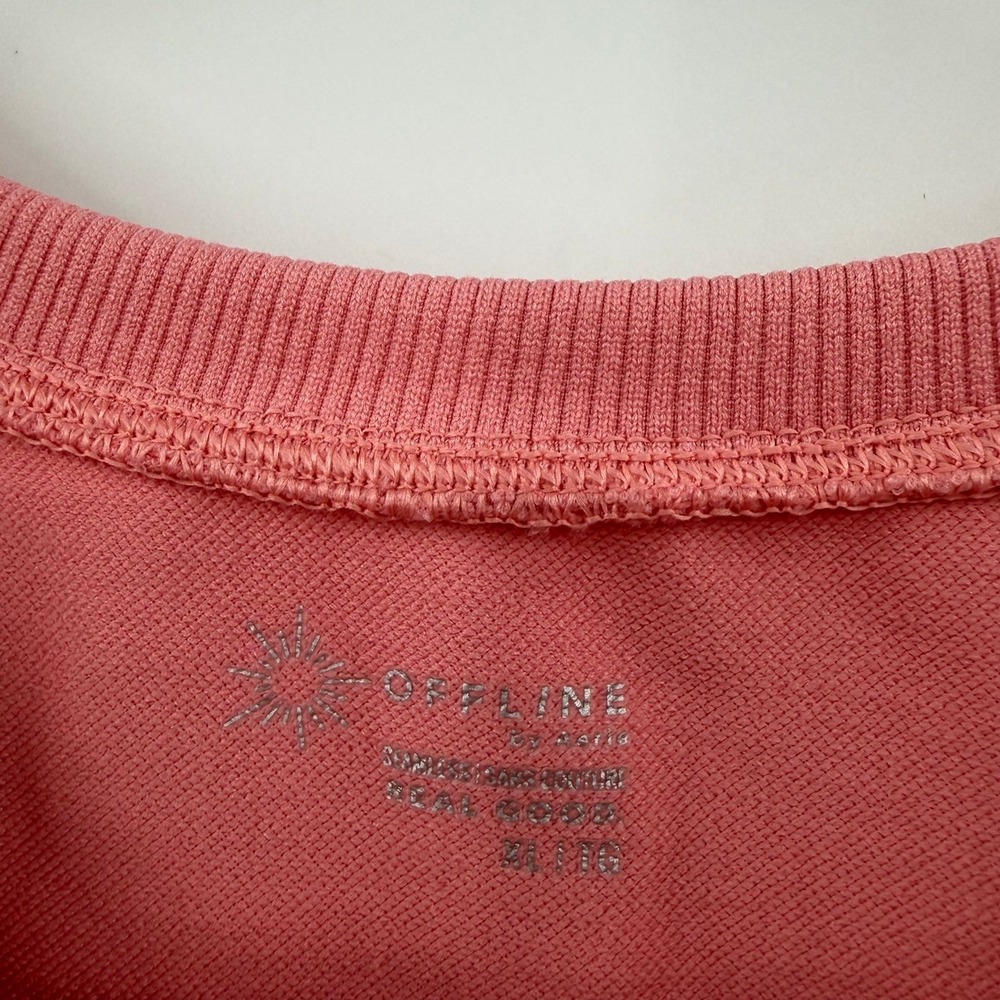 Women's OFFLINE By Aerie Sidewalk Seamless Cropped T-Shirt size xl - Picture 2 of 8
